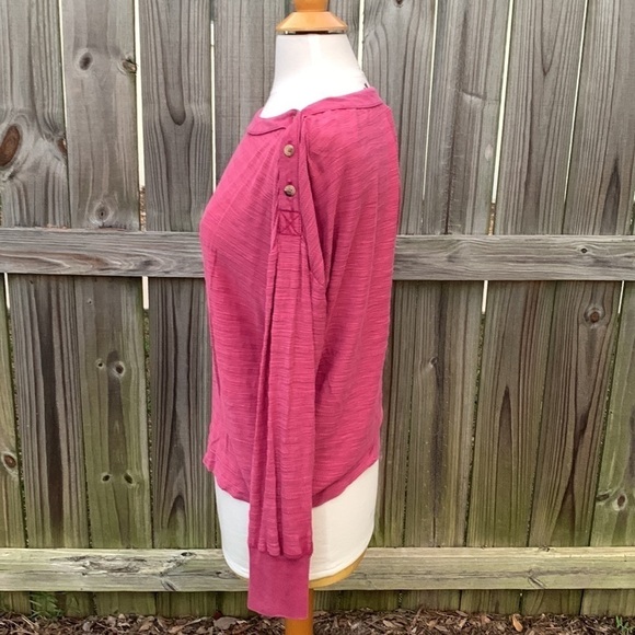 Anthropologie Boat Neck Long Dolman Sleeve textured top, size XS - Picture 2 of 5